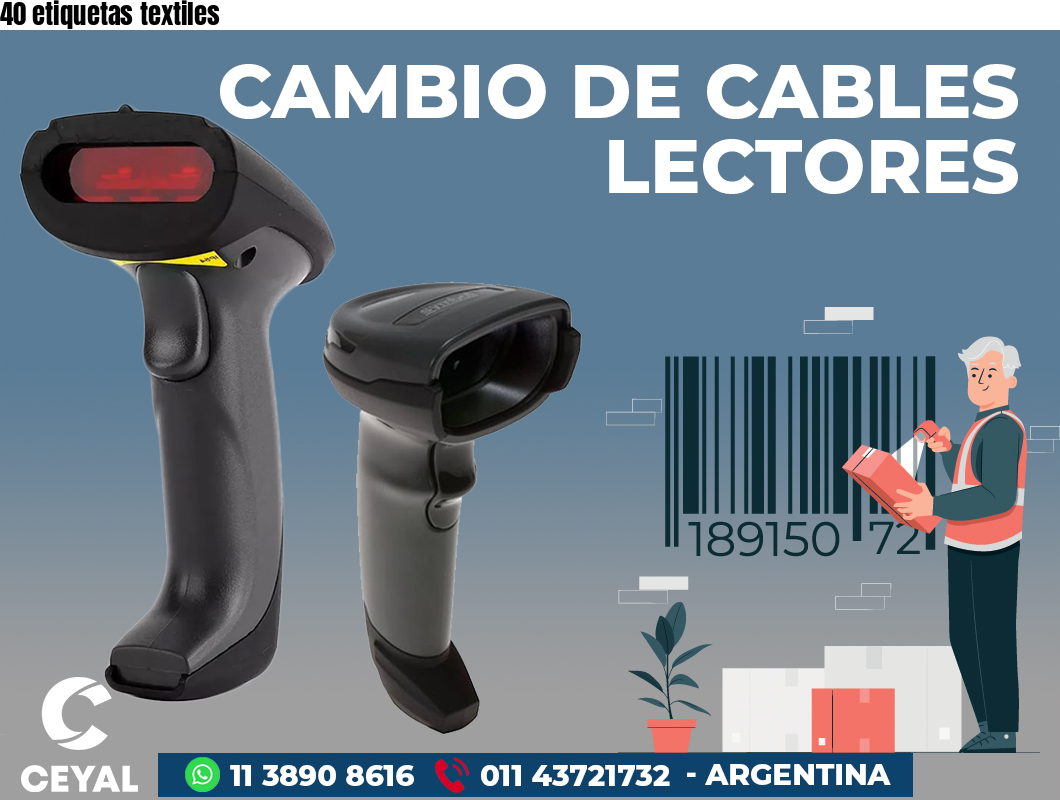 40 etiquetas textiles