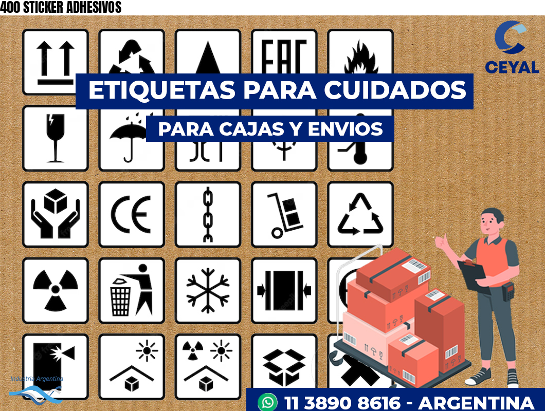 400 STICKER ADHESIVOS