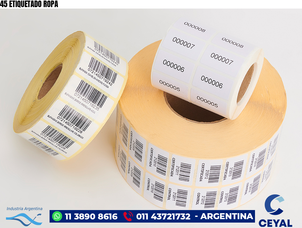 45 ETIQUETADO ROPA