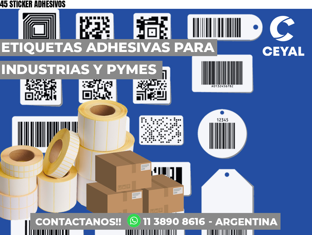 45 STICKER ADHESIVOS