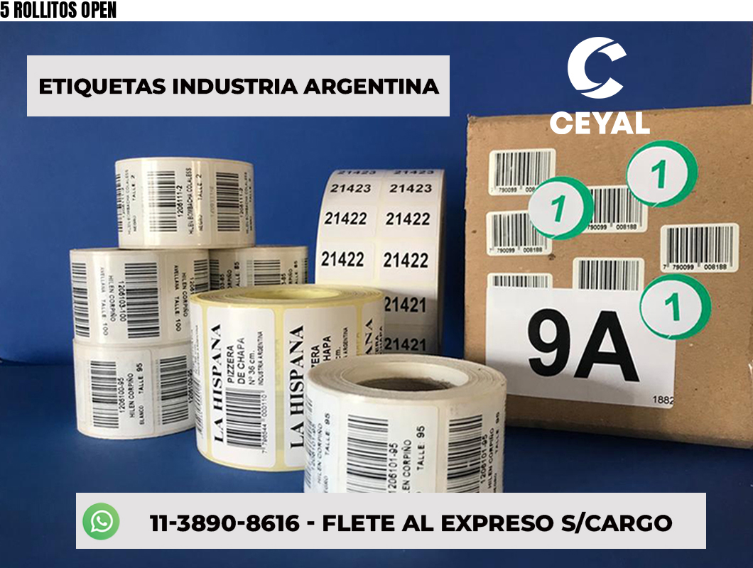 5 ROLLITOS OPEN