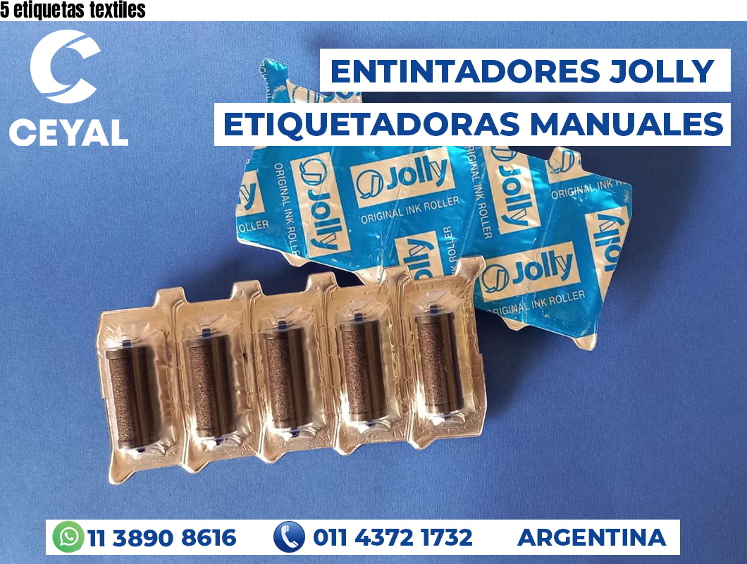 5 etiquetas textiles