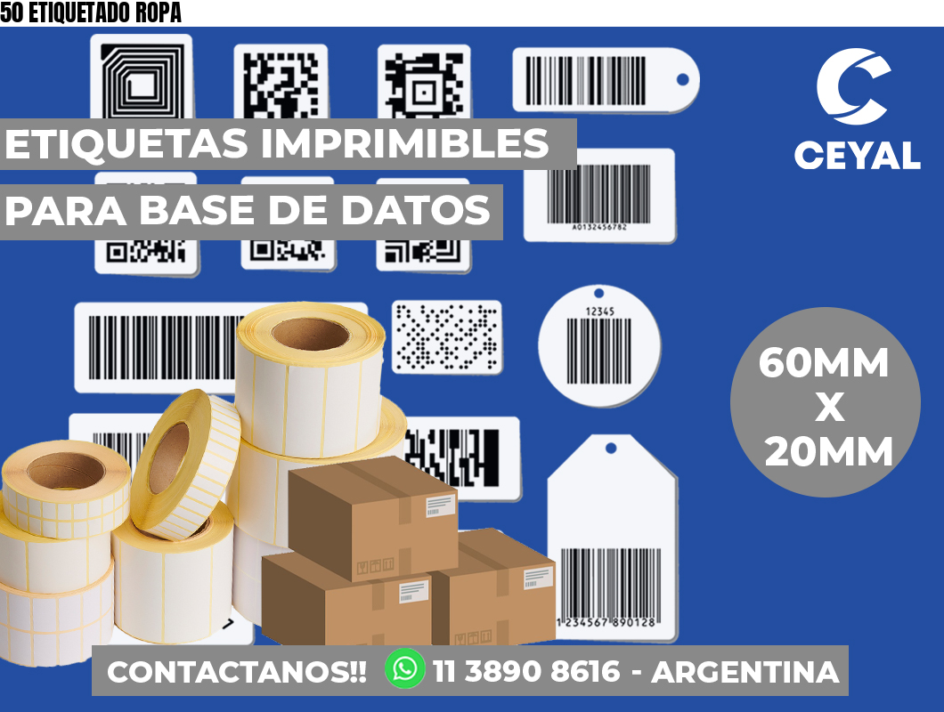50 ETIQUETADO ROPA