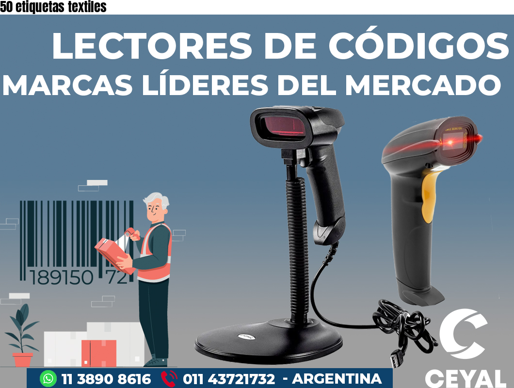 50 etiquetas textiles