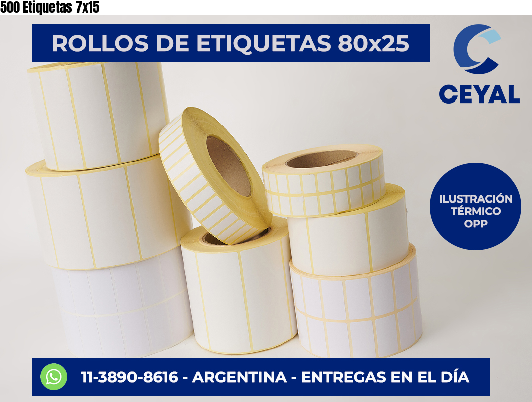 500 Etiquetas 7×15