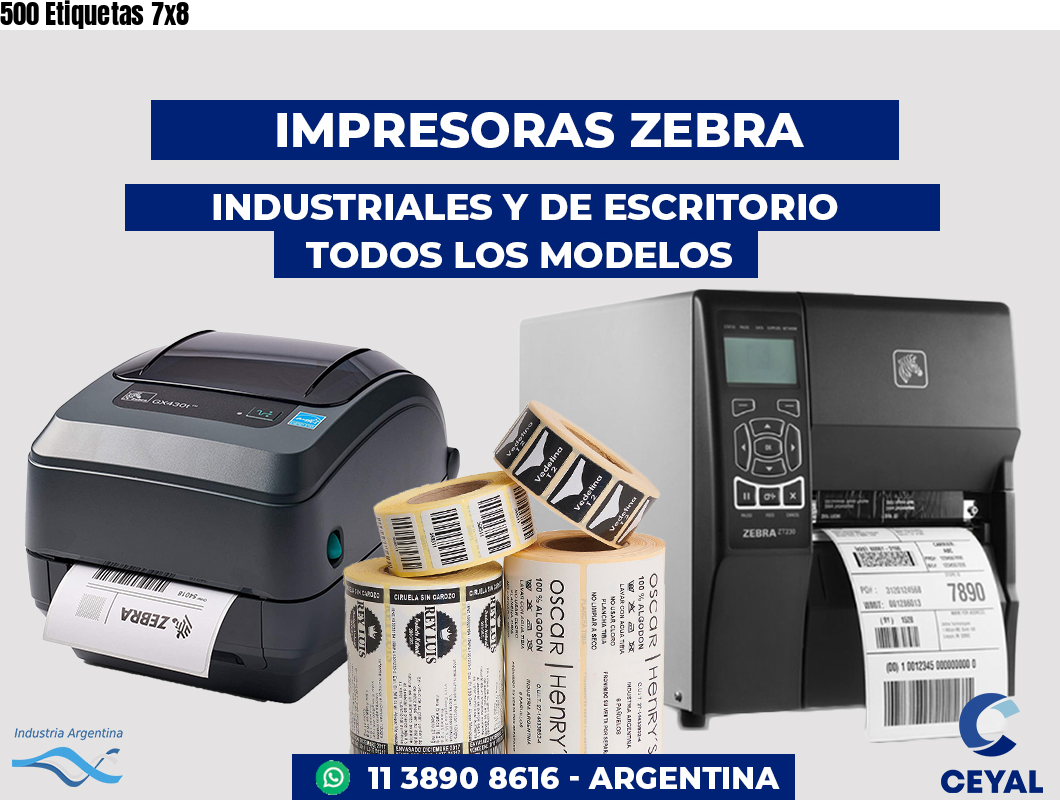 500 Etiquetas 7x8