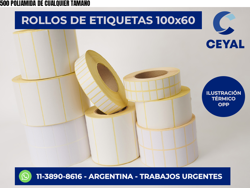 500 POLIAMIDA DE CUALQUIER TAMAÑO