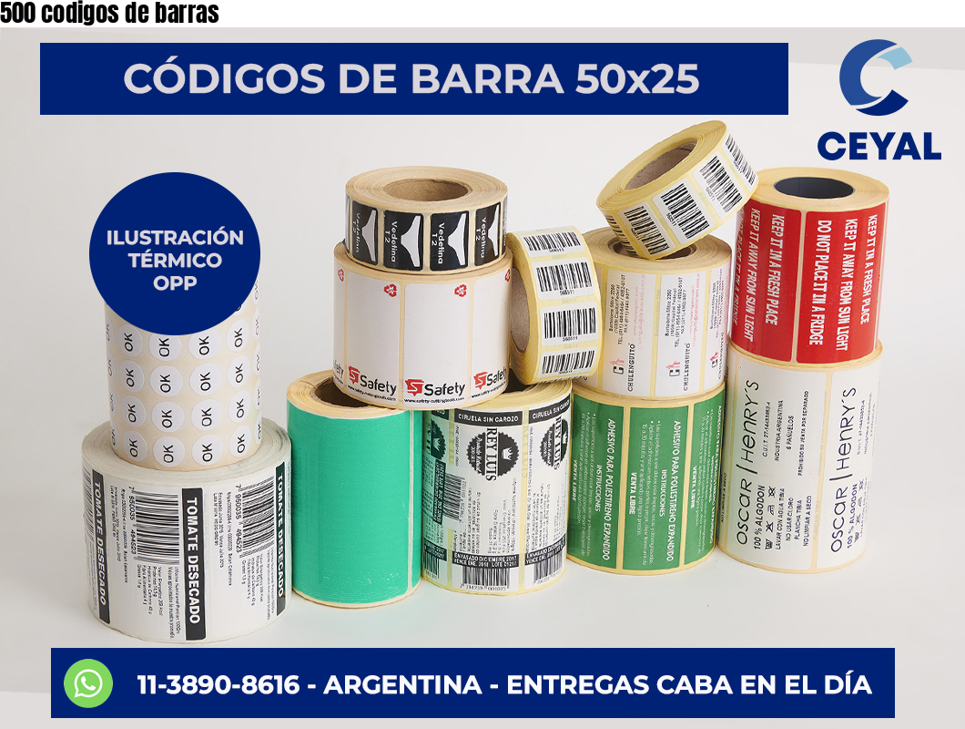 500 codigos de barras