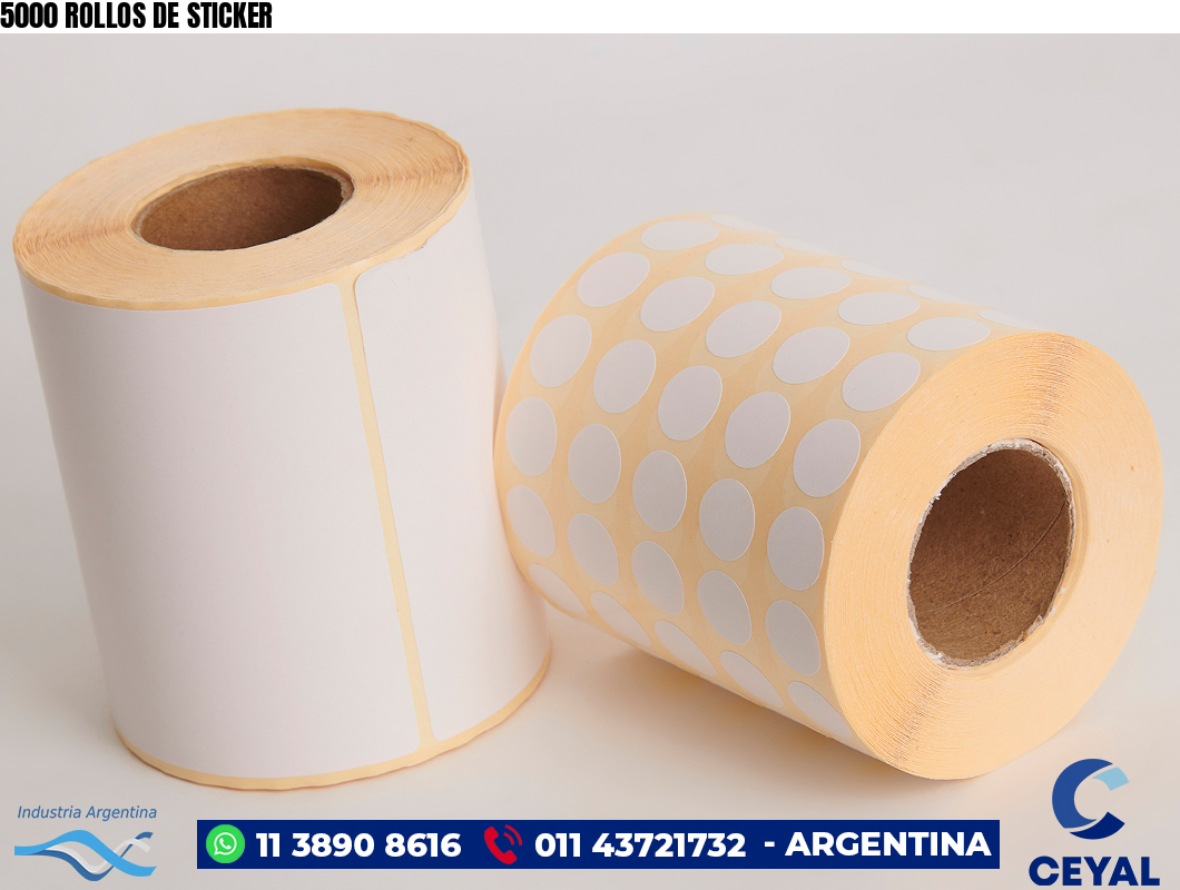 5000 ROLLOS DE STICKER