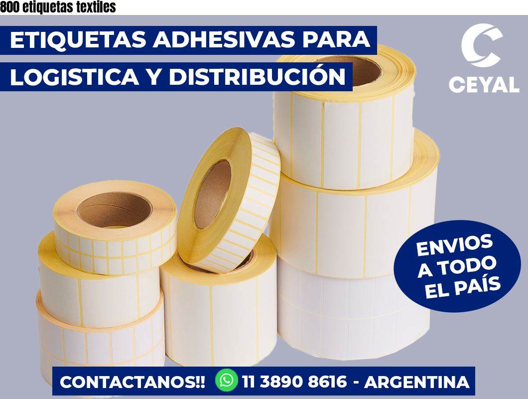 800 etiquetas textiles