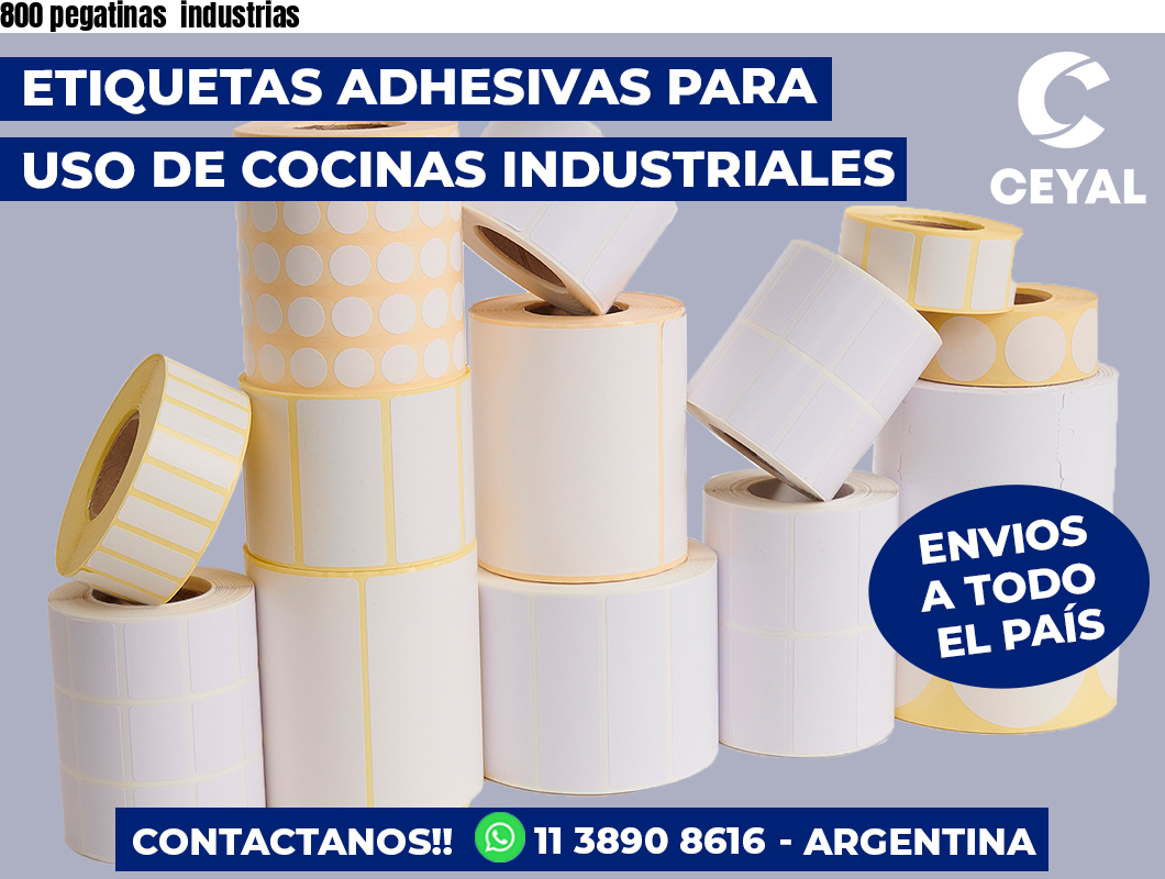 800 pegatinas  industrias