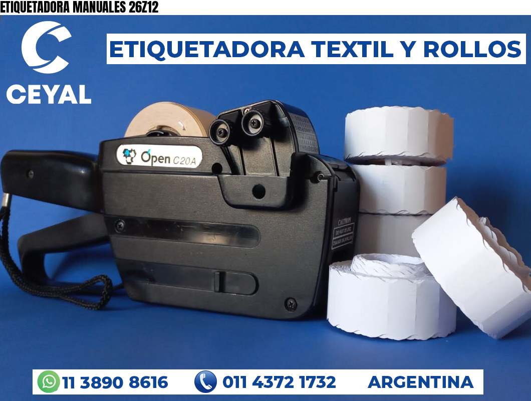 ETIQUETADORA MANUALES 26Z12