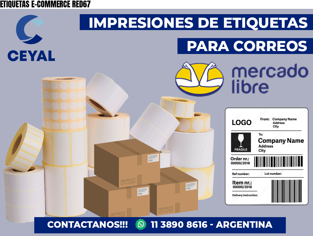 ETIQUETAS E-COMMERCE RED67