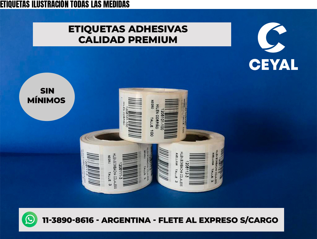 ETIQUETAS ILUSTRACIÓN TODAS LAS MEDIDAS