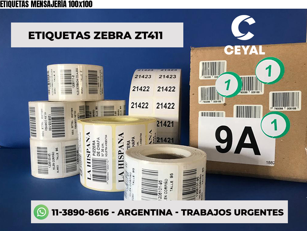ETIQUETAS MENSAJERÍA 100x100