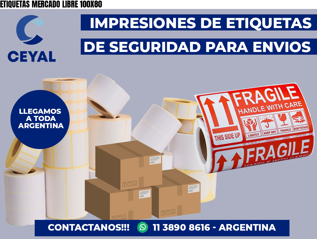ETIQUETAS MERCADO LIBRE 100X80