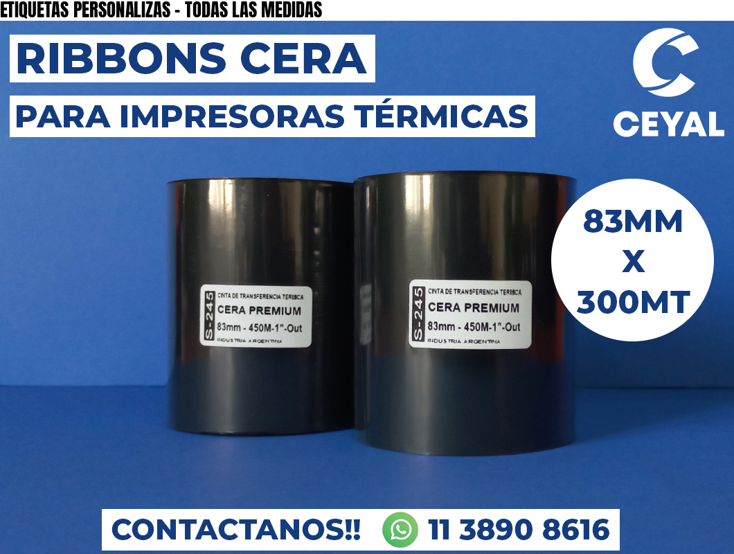 ETIQUETAS PERSONALIZAS - TODAS LAS MEDIDAS