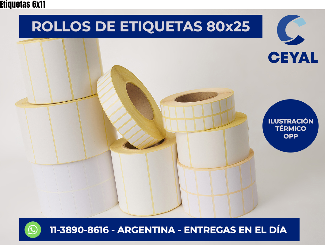 Etiquetas 6×11