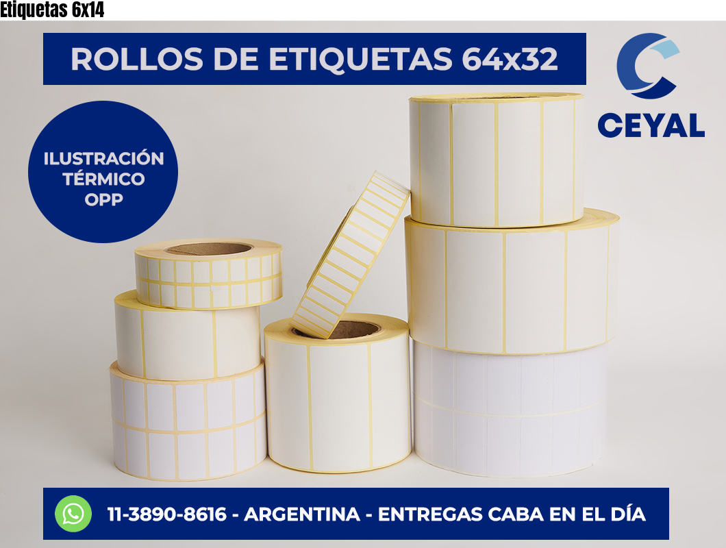 Etiquetas 6×14