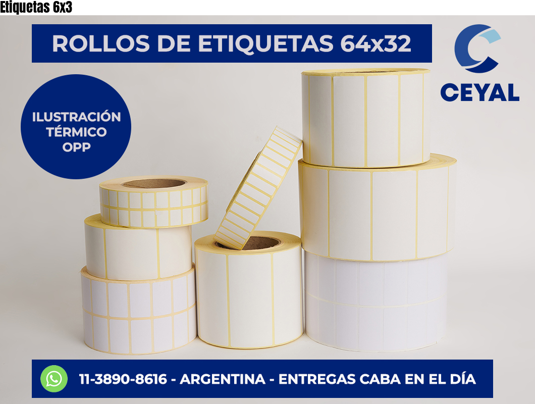Etiquetas 6×3