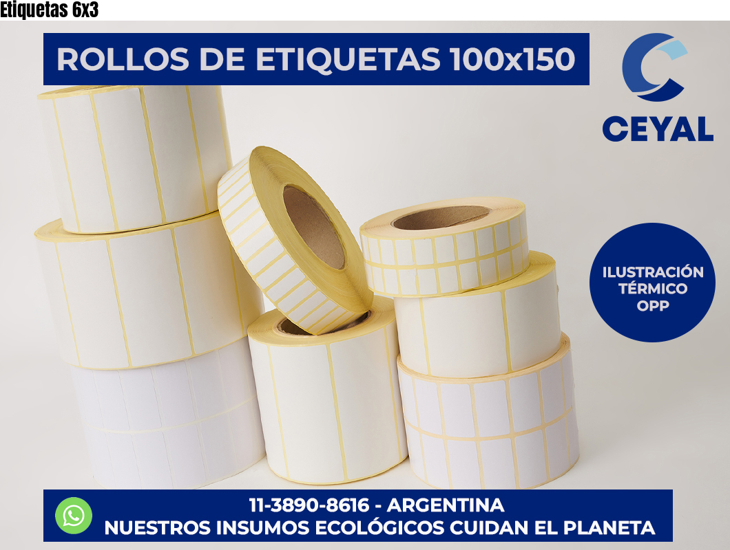 Etiquetas 6×3