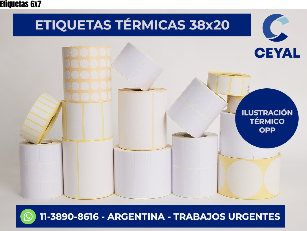 Etiquetas 6×7