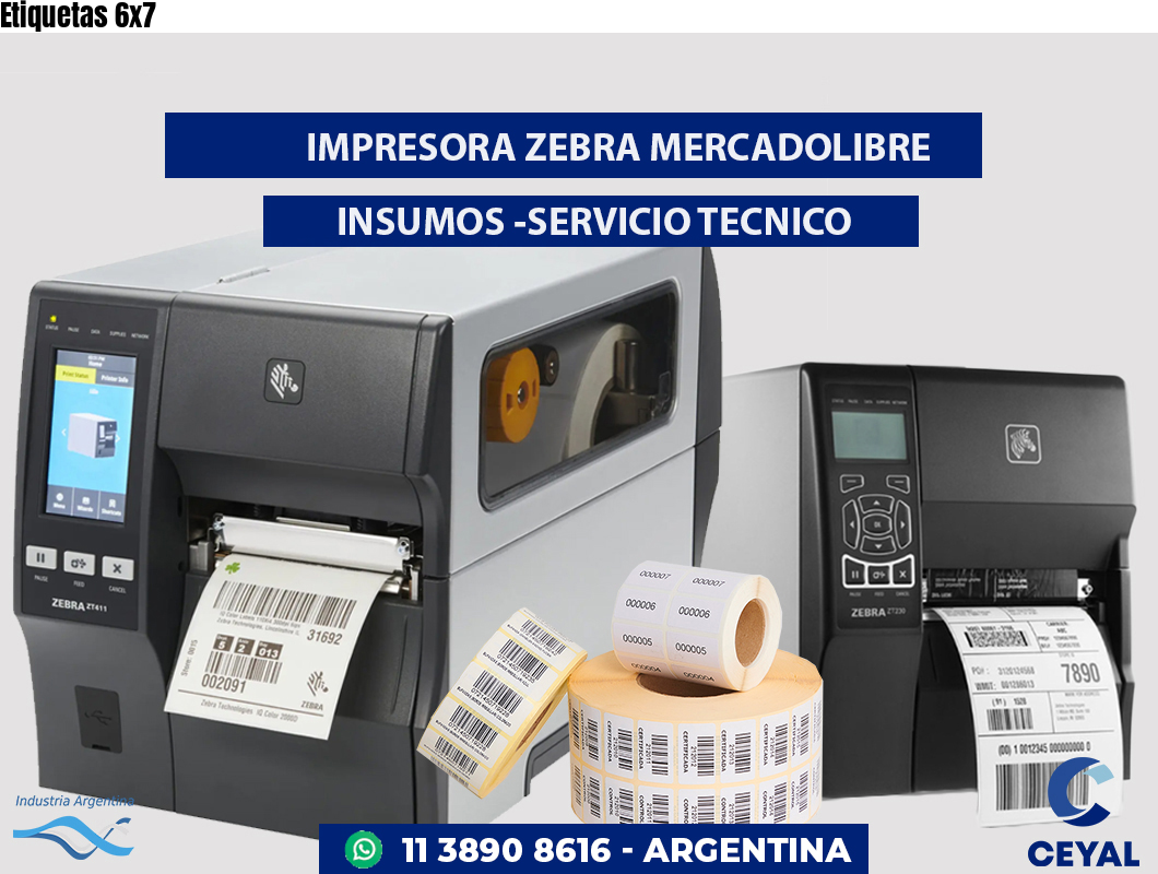 Etiquetas 6x7