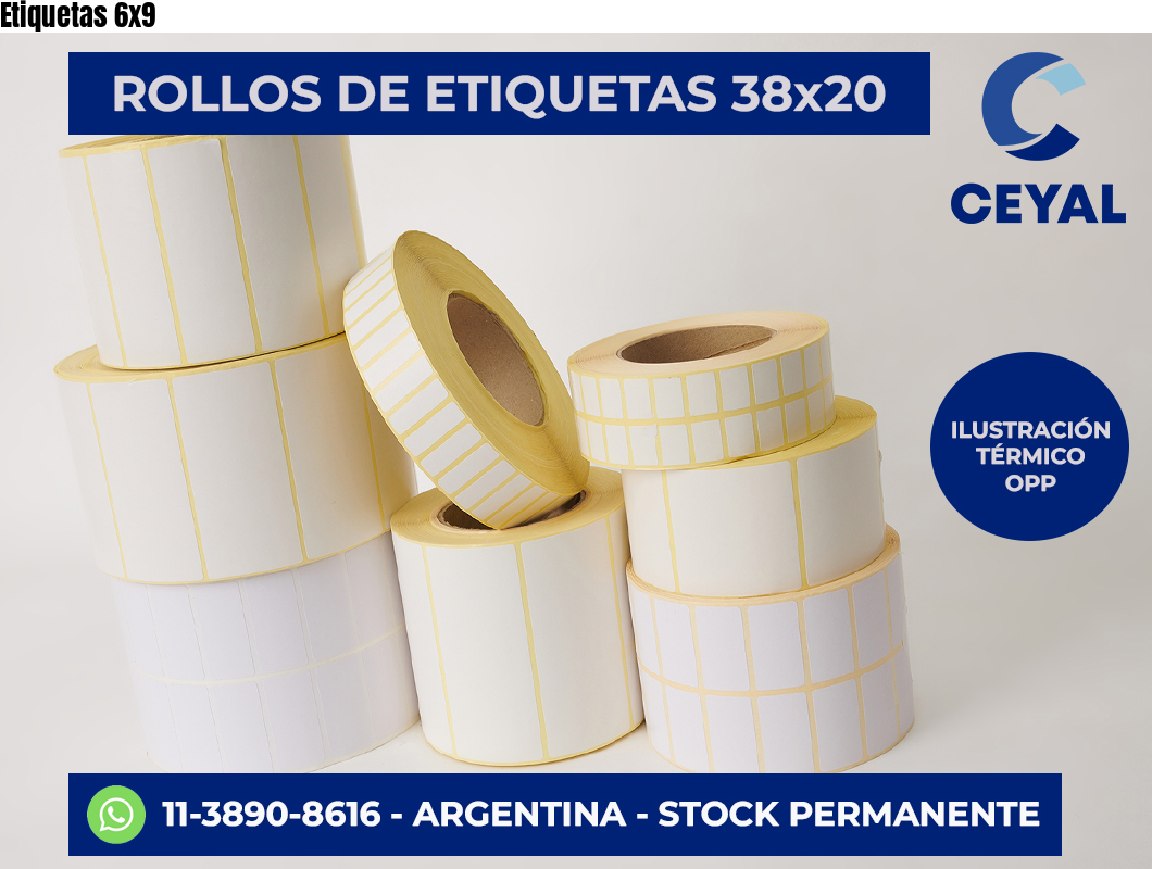 Etiquetas 6×9