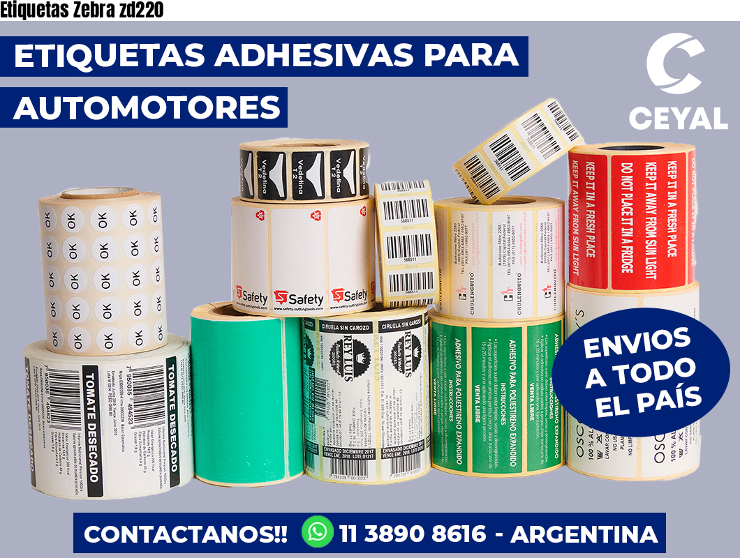 Etiquetas Zebra zd220