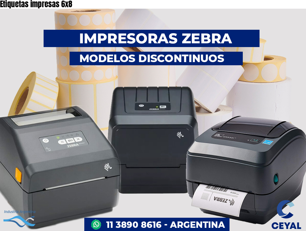 Etiquetas impresas 6x8