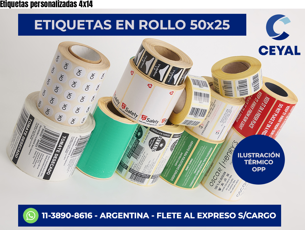 Etiquetas personalizadas 4×14