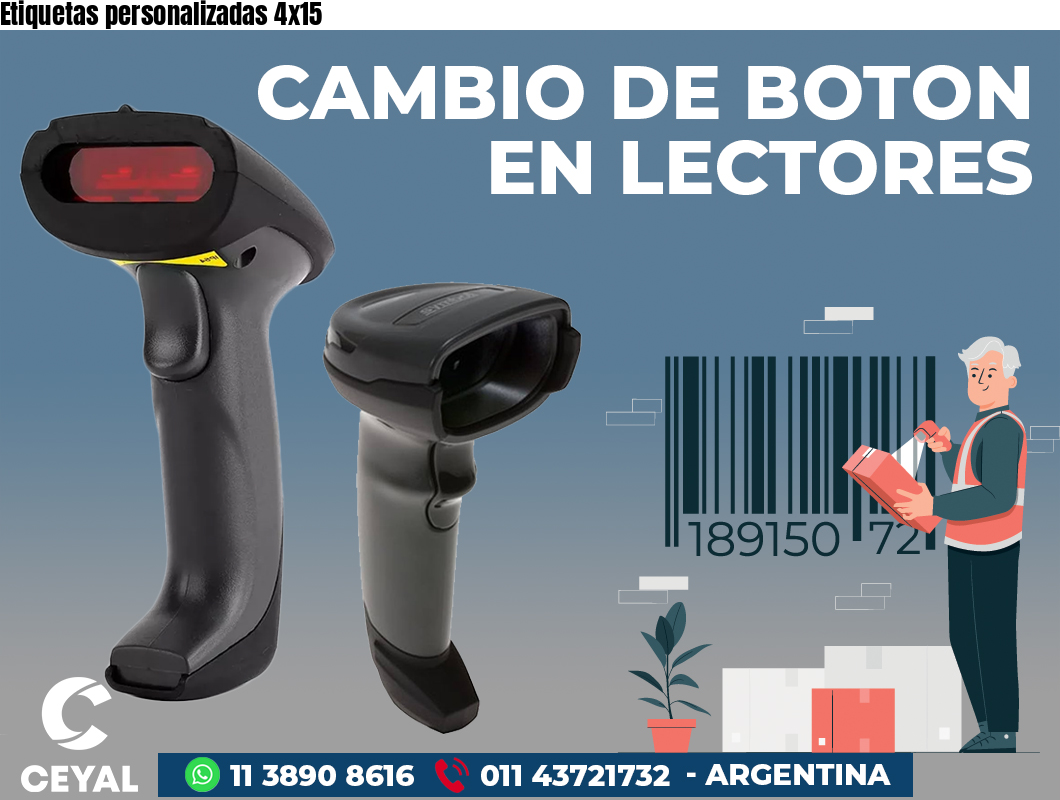 Etiquetas personalizadas 4x15
