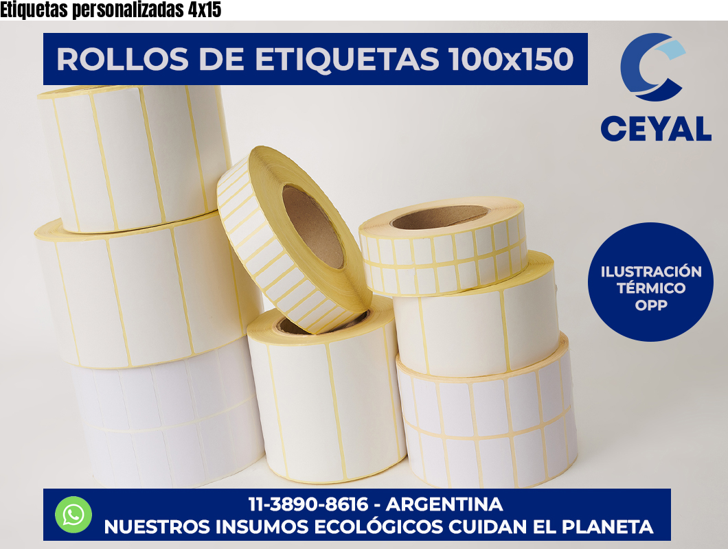 Etiquetas personalizadas 4×15