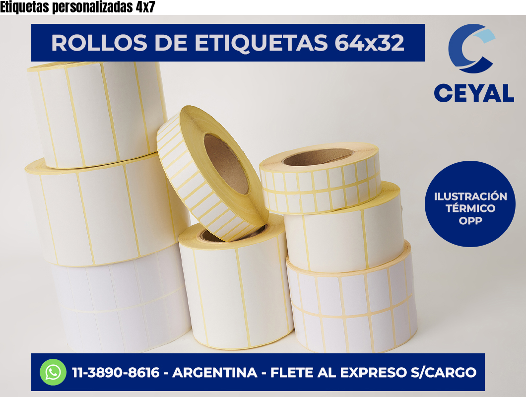 Etiquetas personalizadas 4×7