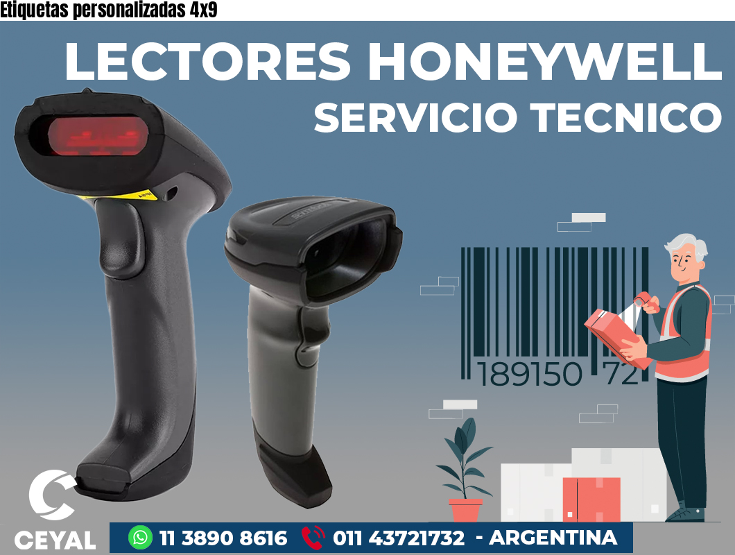 Etiquetas personalizadas 4x9