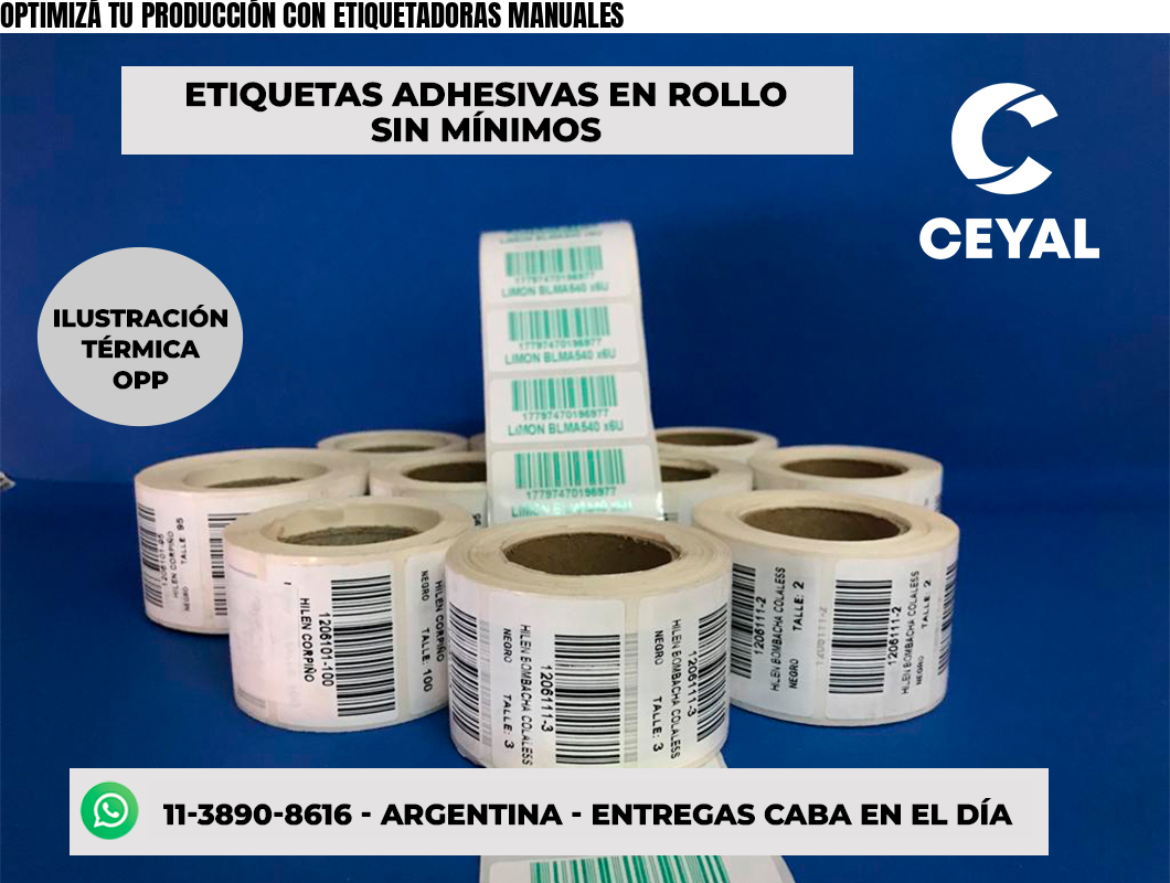 OPTIMIZÁ TU PRODUCCIÓN CON ETIQUETADORAS MANUALES
