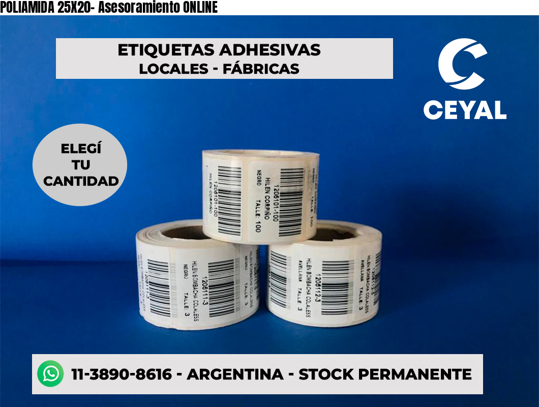POLIAMIDA 25X20- Asesoramiento ONLINE