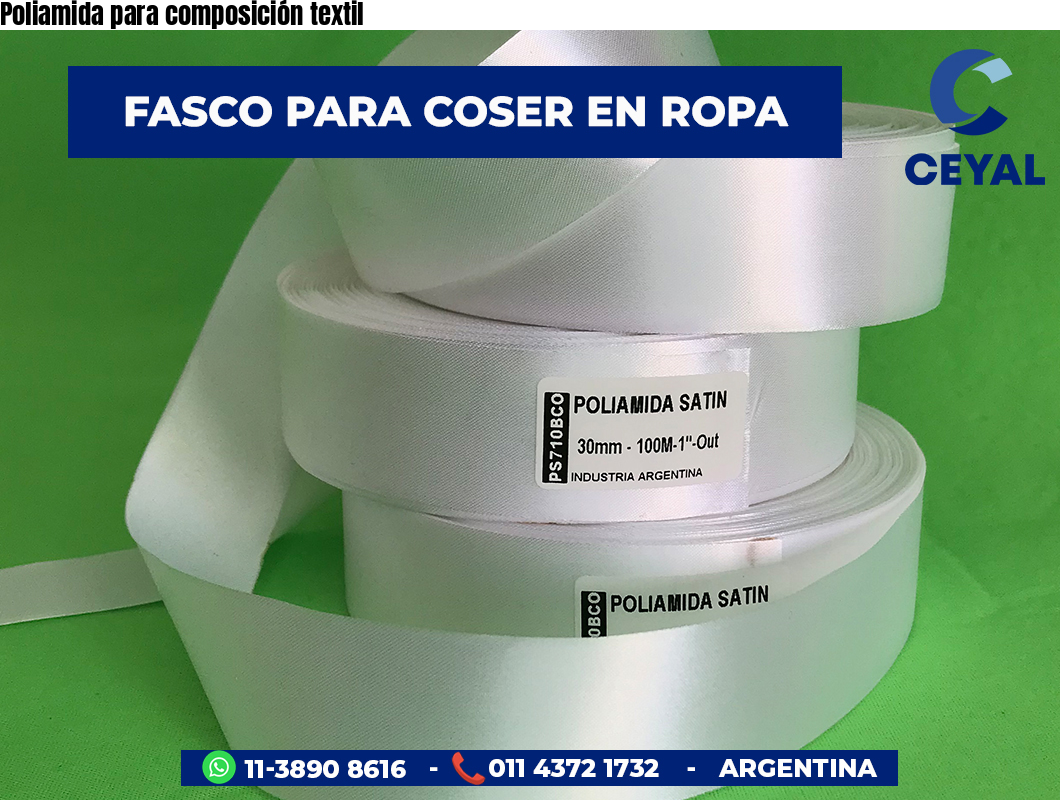 Poliamida para composición textil
