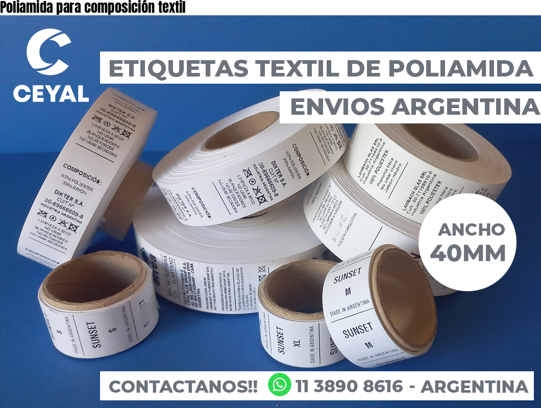 Poliamida para composición textil