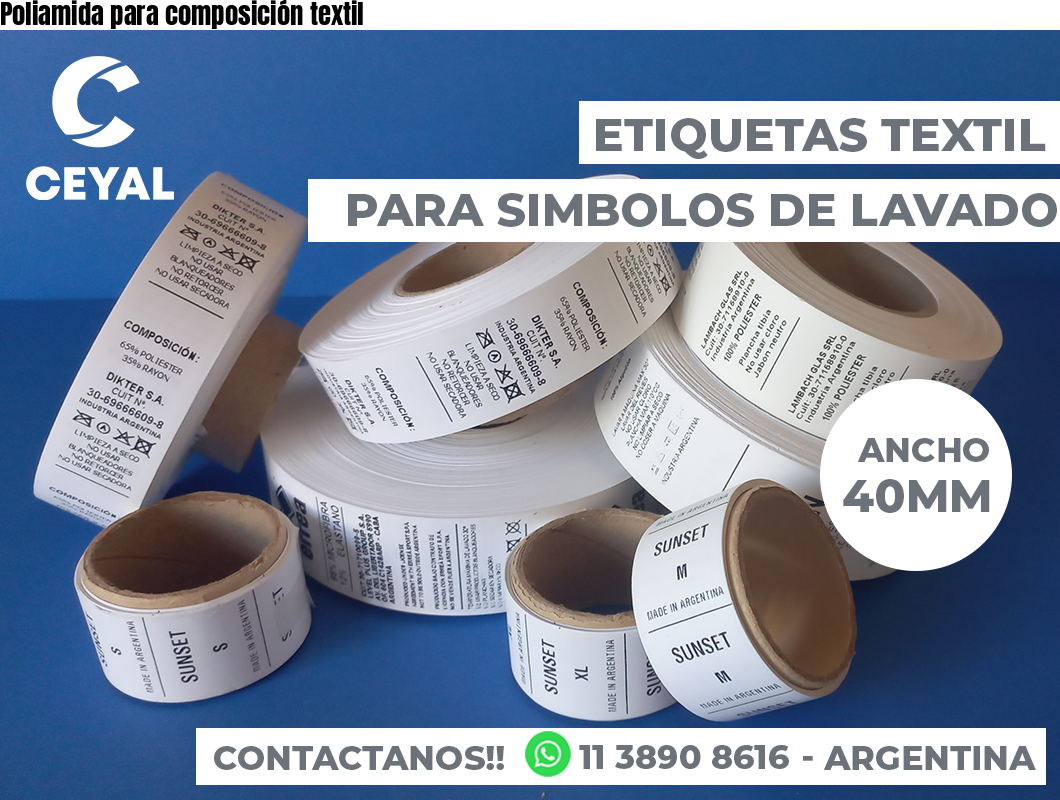 Poliamida para composición textil
