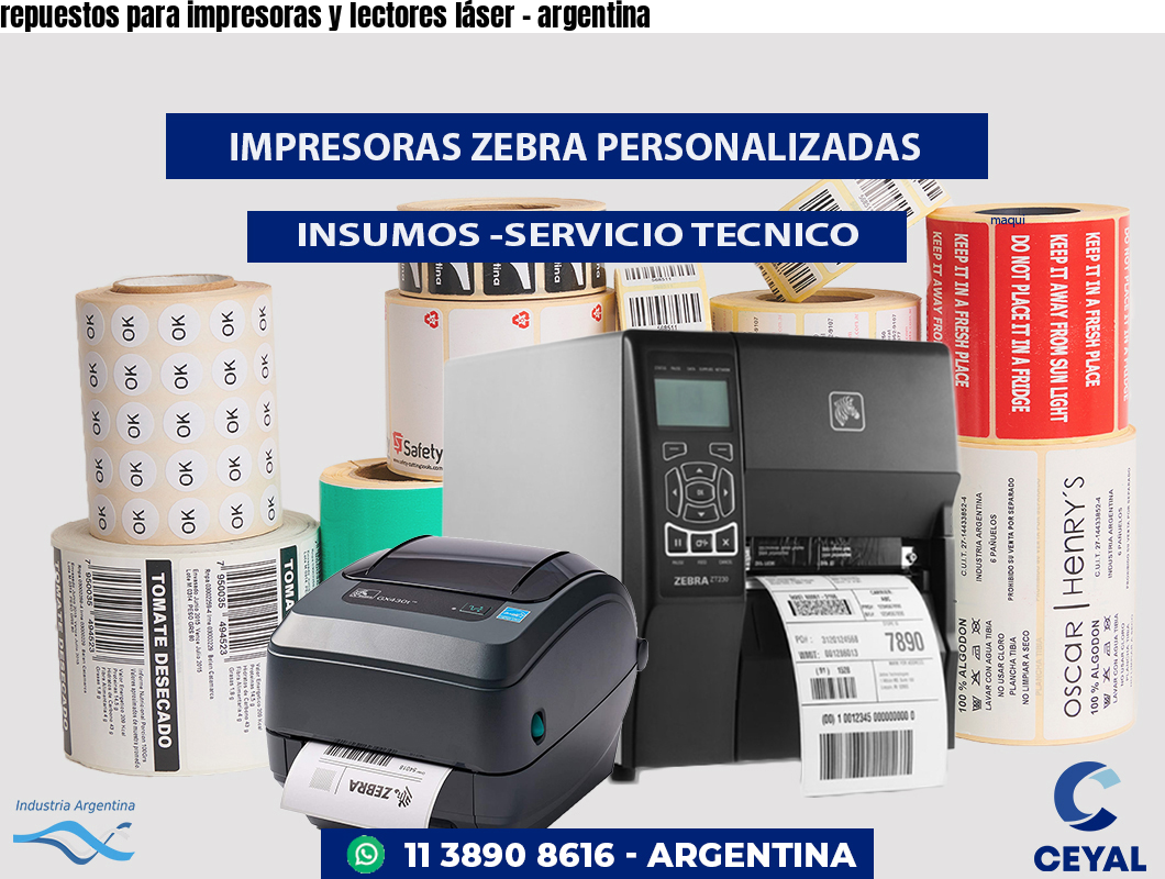 repuestos para impresoras y lectores láser - argentina