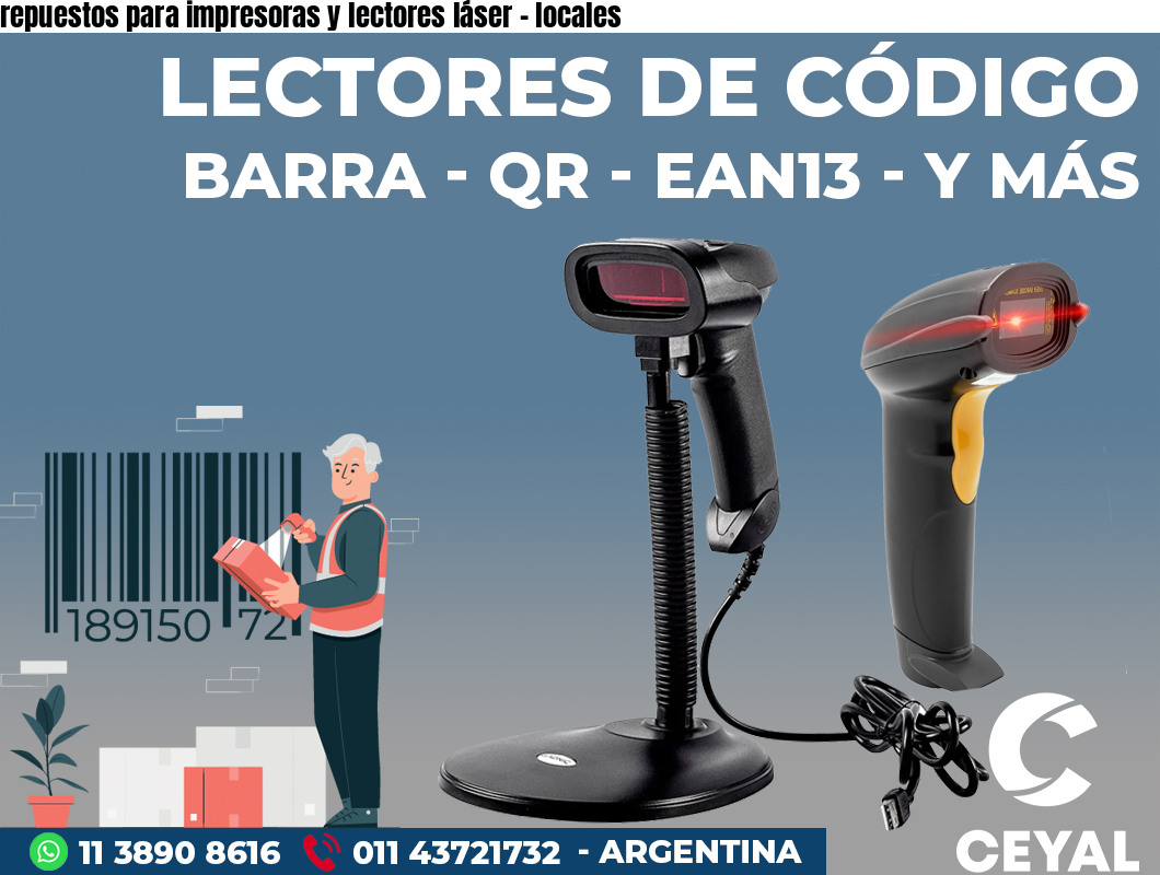 repuestos para impresoras y lectores láser - locales