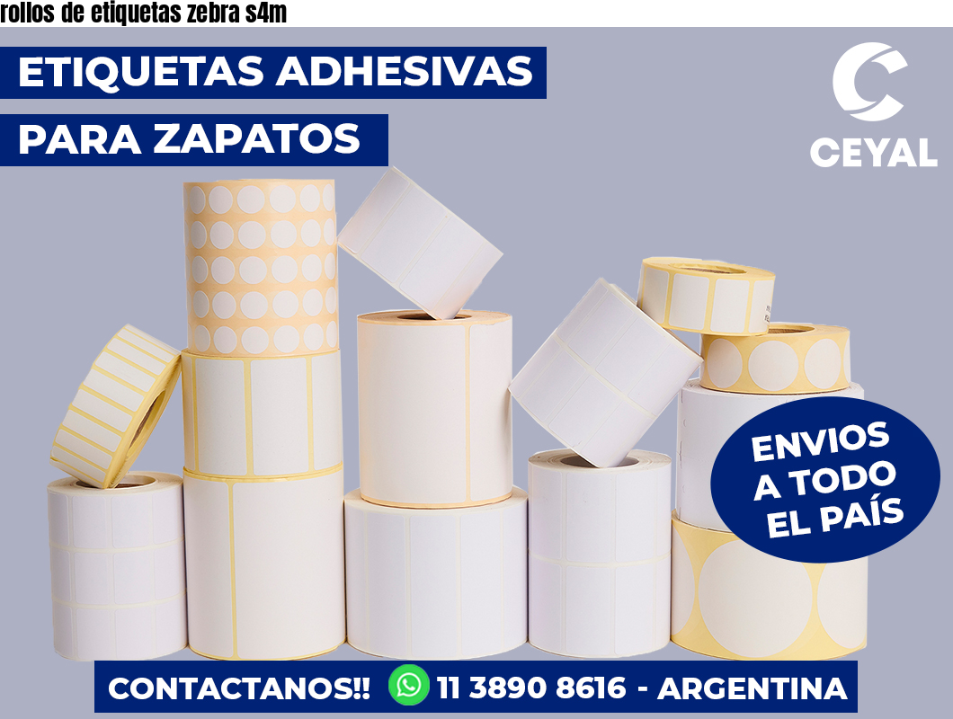 rollos de etiquetas zebra s4m