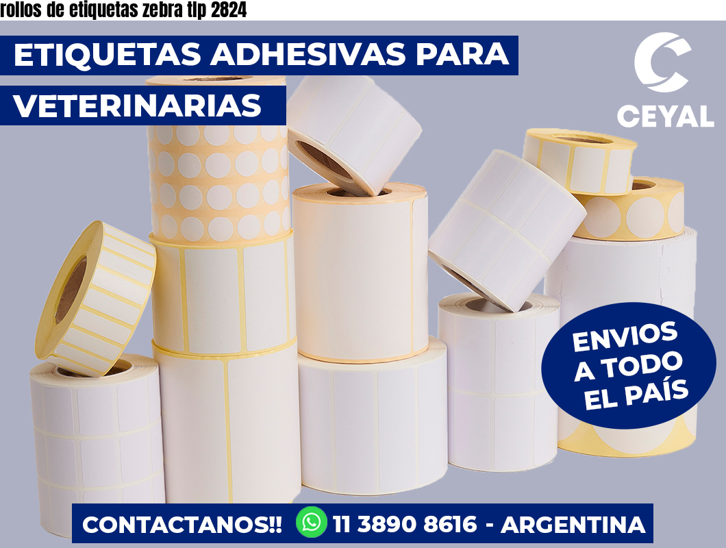 rollos de etiquetas zebra tlp 2824