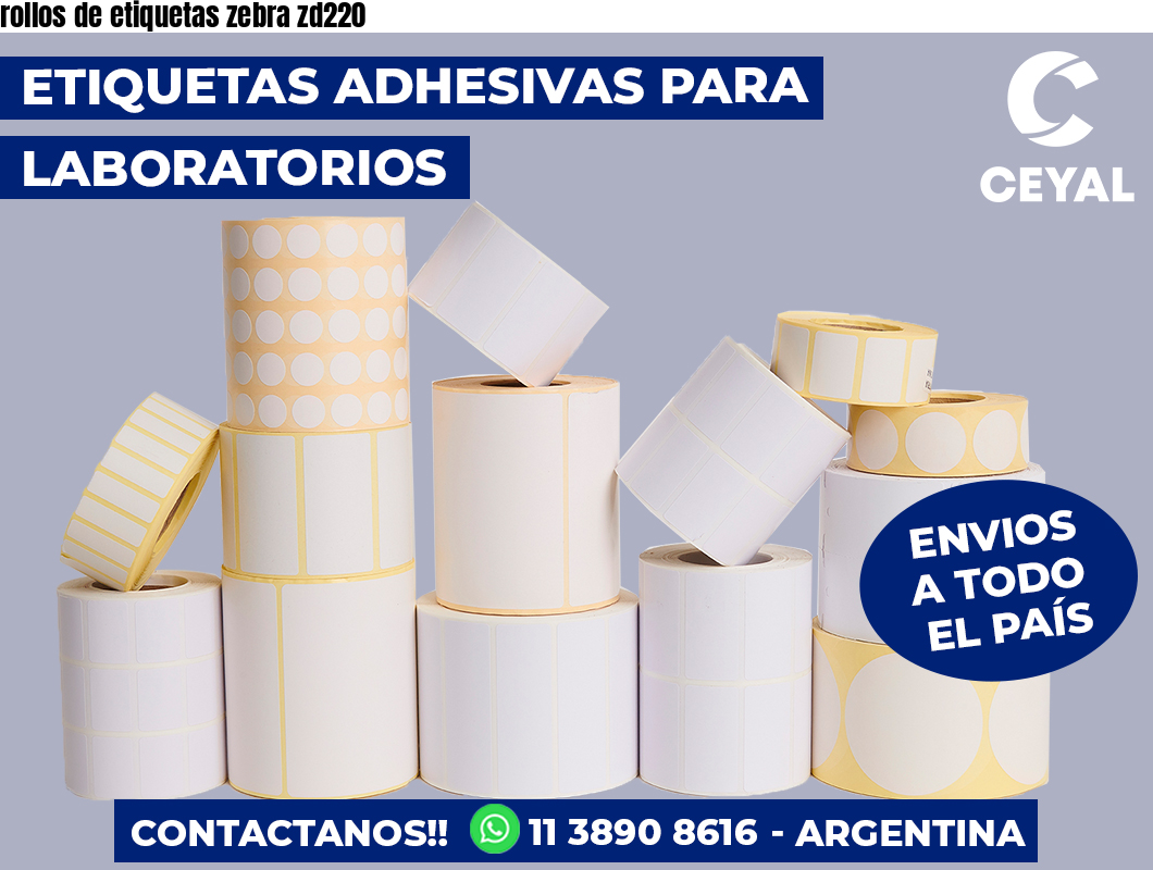 rollos de etiquetas zebra zd220