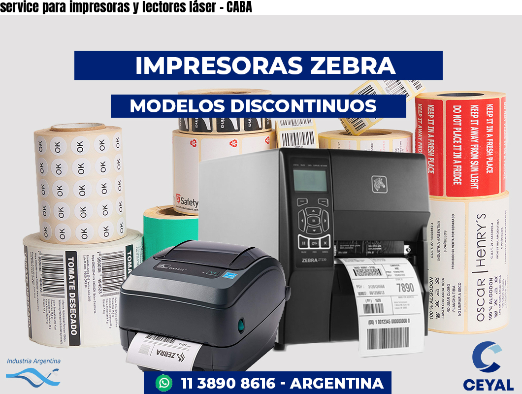 service para impresoras y lectores láser - CABA