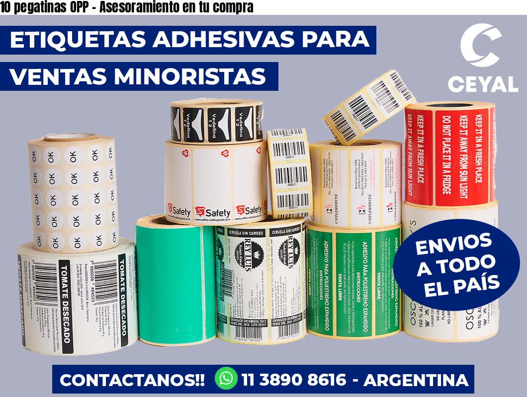 10 pegatinas OPP - Asesoramiento en tu compra