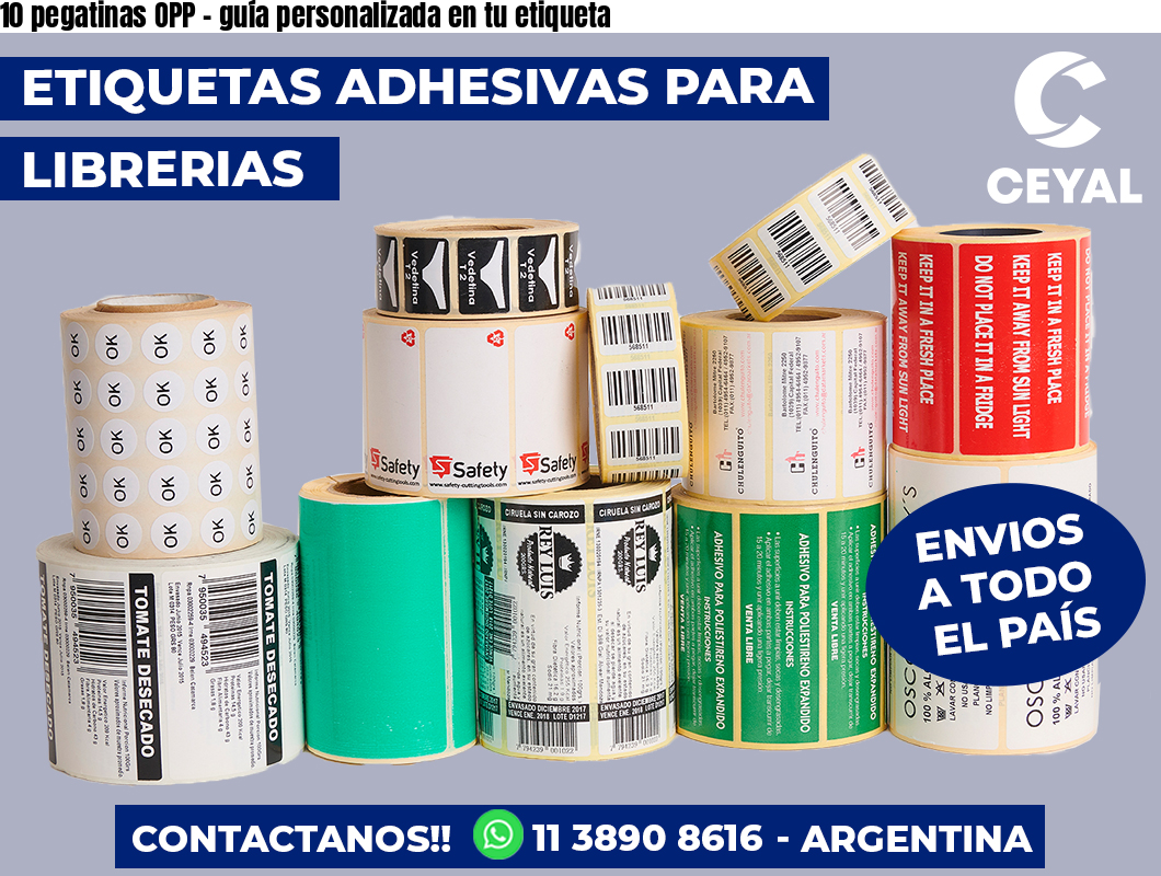 10 pegatinas OPP – guía personalizada en tu etiqueta