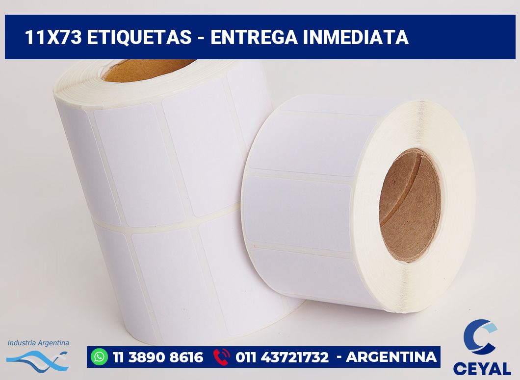 11×73 Etiquetas