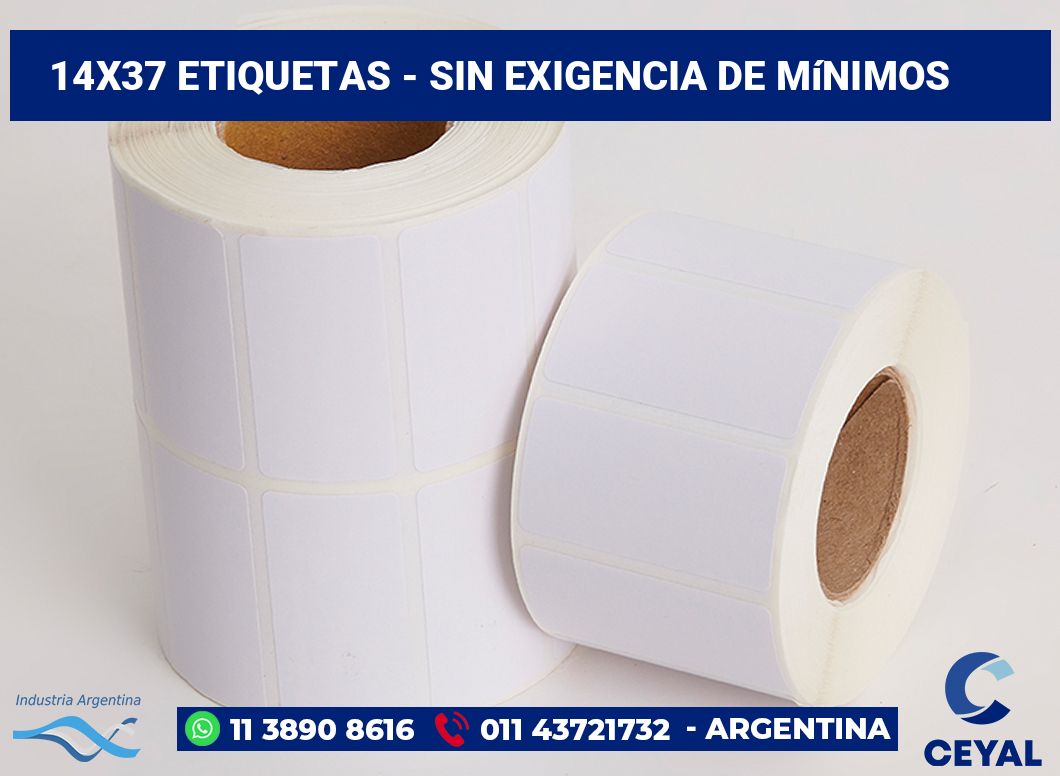 14x37 Etiquetas